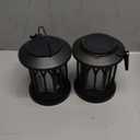 WdtPro Solar Lanterns Outdoor Waterproof, Upgraded Bright Hanging Solar Lights for Outside,Solar Powered Lanterns Lighting LED for Garden Patio Yard Decorative 2 Pack (Warm Light)