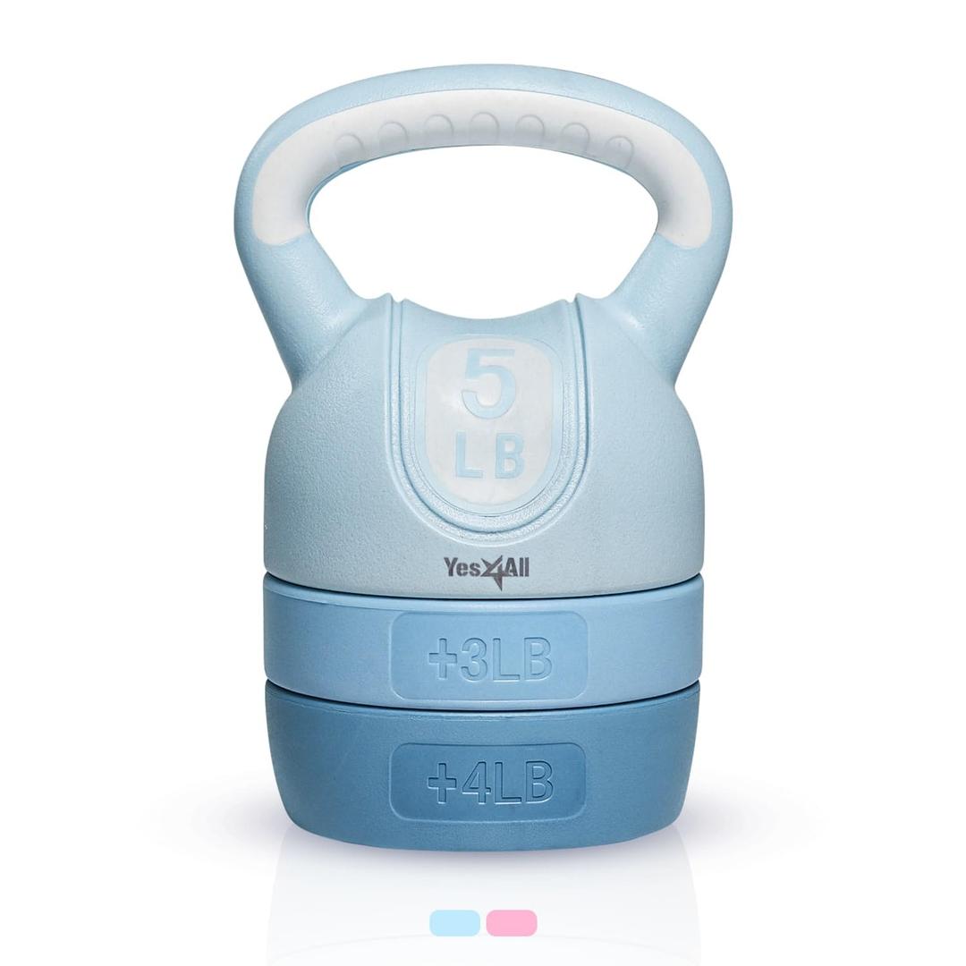 Yes4All Kettlebell Sets, Adjustable Kettlebell Set for Strength Training, Kettlebells Adjustable Weight for Versatile Workouts