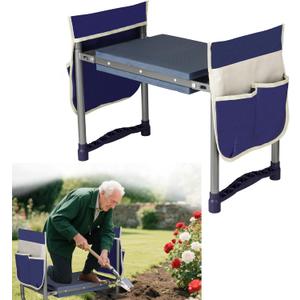 Luvenia Garden Kneeler and Seat,Foldable Garden Stool 10.8" Wider Heavy Duty 2-in-1 Kneeling Pad,Bench Kneeler and Seat Gardening Gifts for Women,Men,Seniors,Grandparents