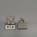 Battery Terminal Connectors, 0/2/4/6/8/10 AWG Battery Terminals, Heavy Duty Car Battery Terminal, Top Post Multiple Marine Superior Connectivity Long Lasting Easy to Install Versatile (Silver),Demage