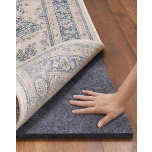 Veken Felt Cushioned Rug Pad 8 x 10 Ft, 1/4 Inch Thick, Dense Needle-Punched Carpet Underlay for Area Rugs, Protector Mat for All Hard Floors Including Hardwoods, with Over 99 Piece Pile fibers