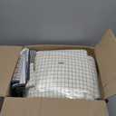 DUOHONG Quilts King Size - King Quilt Bedspread Sets, 100% Cotton Patchwork Quilt Bedding Set for King Bed, 3 Pieces Plaid Farmhouse Reversible Rustic Lightweight Comforter Spread, Brown/ Beige/ Gray