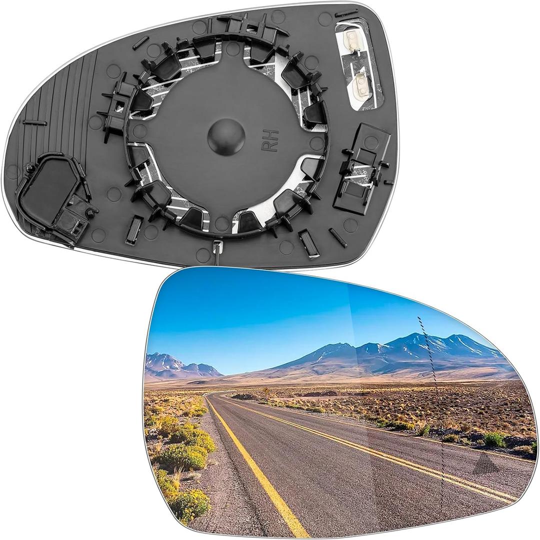 LOIYLLEN Passenger Side Mirror Replacement for Mercedes Benz W206 C260 C300 C43, W223 S Class, X254 GLB, V295 EQE, V297 EQS - Right Side Mirror Glass, Rear View Power Heated & Blind Spot Mirrors Glass