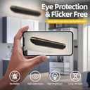 Modern Wall Sconce Indoor, 24" LED Wall Lighting Dimmable, Black Wall Lights for Living Room Bedroom Hallway Entryway Corridor, 3000K