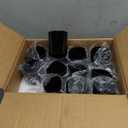 Aroparc 12 Pack 10oz Black Candle Jars With Lids, Bulk Container Tumbler for Making Supplies - Gloss Black