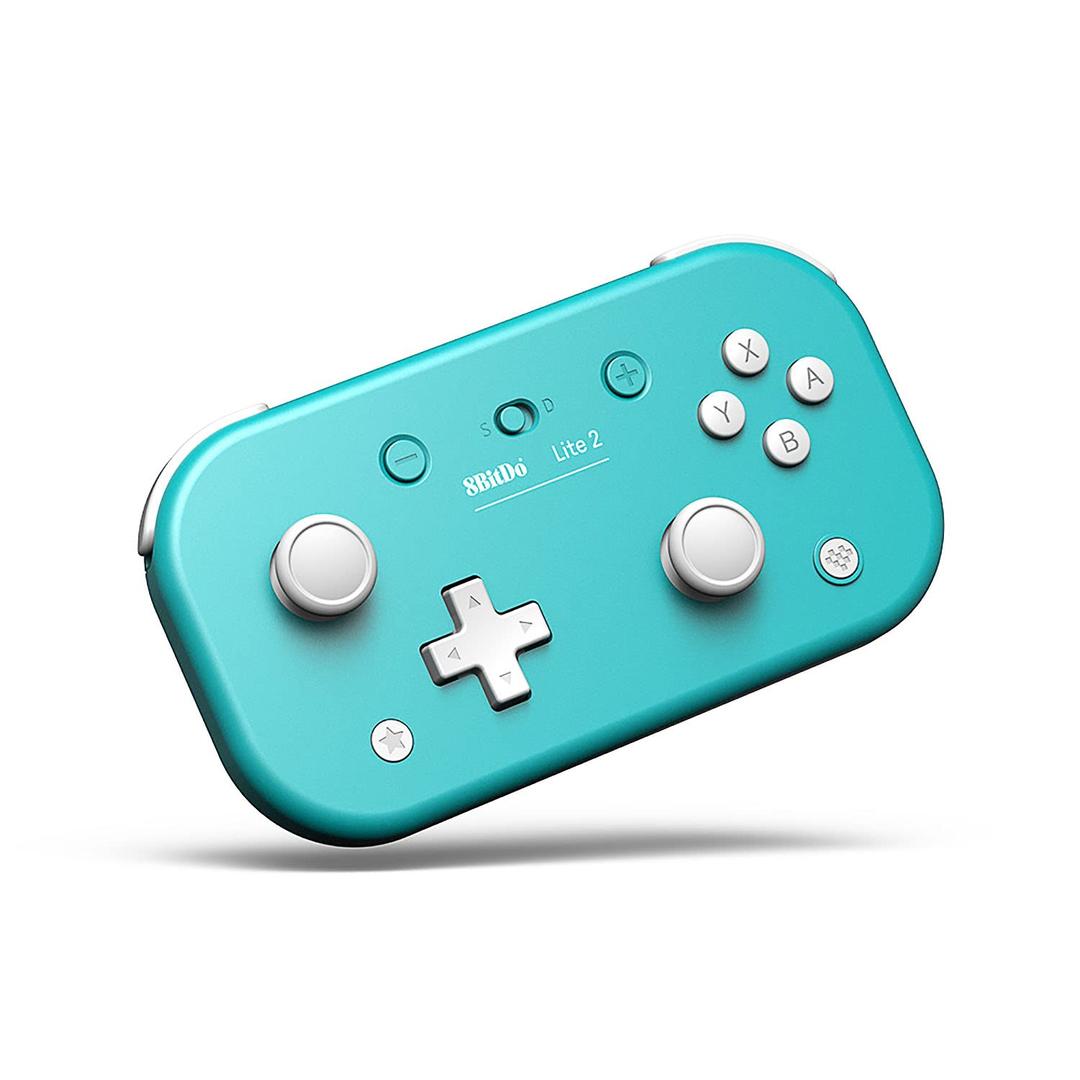 8BitDo Lite 2 Bluetooth Gamepad for Switch, Switch Lite, Android and Raspberry Pi (Turquoise)