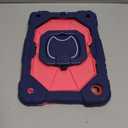 Case for Samsung Galaxy Tab A11+/A9+ Plus 11 Inch 2026/2024, Auorld Rugged Case for Samsung Galaxy A9+/A11+ Tablet with Screen Protector 360 Rotating Stand Shoulder Strap Pen Holder, Navy Pink