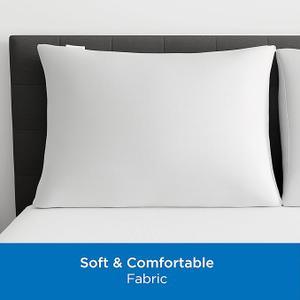 Standard/Queen AllerEase Pillow Protectors - Moisture Wicking, Advanced Allergy Protection - Premium Polyester, Zippered Protectors