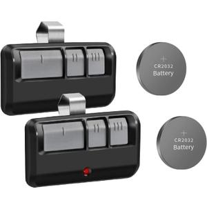 2 Replacement Garage Door Opener Remote,Compatible with Liftmaster Chamberlain Sears Craftsman Garage Door Opener Remote,Extra Battery,1993 to Present