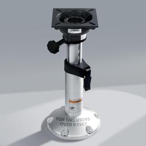 Aluminum Boat Seat Pedestal, Adjustable Height Locking, Boat Seat Pedestals and Bases Mount for Fishing Bass Pontoon Boats