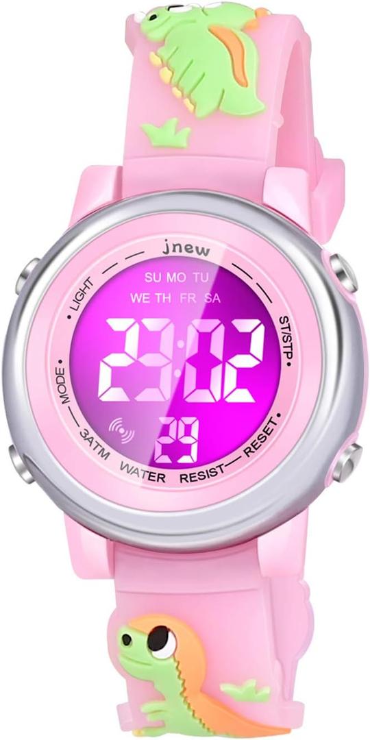 Viposoon Kids Watches with Waterproof Alarm - Dinosaur Gifts for Boys Girls Age 3-10
