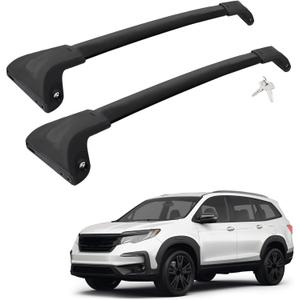 Car Roof Rack Cross Bars Compatible with 2016-2022 Honda Pilot (for Side Rails), Aluminum Lockable Roof Cross Bars for Kayak Bike Rooftop Cargo Carrier Bag Basket Luggage
