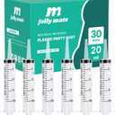 JollyMate 30 Pack 20ml Oral Syringe for Liquids, 20cc Oral Syringes without Needle with Cap Individually Wrapped for Pet Feeding, Scientific Labs, Measuring Liquids, Oil & Glue Dispenser