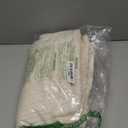 Kevin Textile Christmas Striped Corduroy Plush Texture Velvet Euro Throw Pillow Sham Cushion Cover for Chair, 24 x 24 inch (60cm), Set of 2, Creamy White