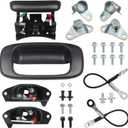 Tailgate Hardware Rebuild Kit for Truck Bed Door Compatible with 1999-2007 Chevrolet Chevy Silverado GMC Sierra Tailgate Parts Tail Gate Handle Latch Hinge Cable Striker Bolt Set