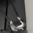 Safety RV Steps, Yagud Height Adjustable Folding Platform Step with 17" X 12" Anti-Slip Surface, Rubber Feet, Handle, Reflective Strips, and T Level, Aluminum RV Step Stool Supports Up to 1000lbs (Black)