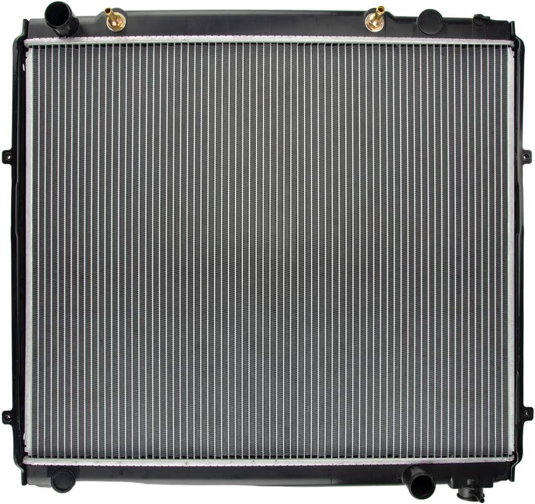 KAX Radiator, CU2376 OE Style Bolt-On Aluminum Core Radiator Replacement Sequoia 2001-2007, Tundra 2004-2006, 27-5/16W, 23-1/2H, 1-1/2Inlet, 1-1/2 Outlet