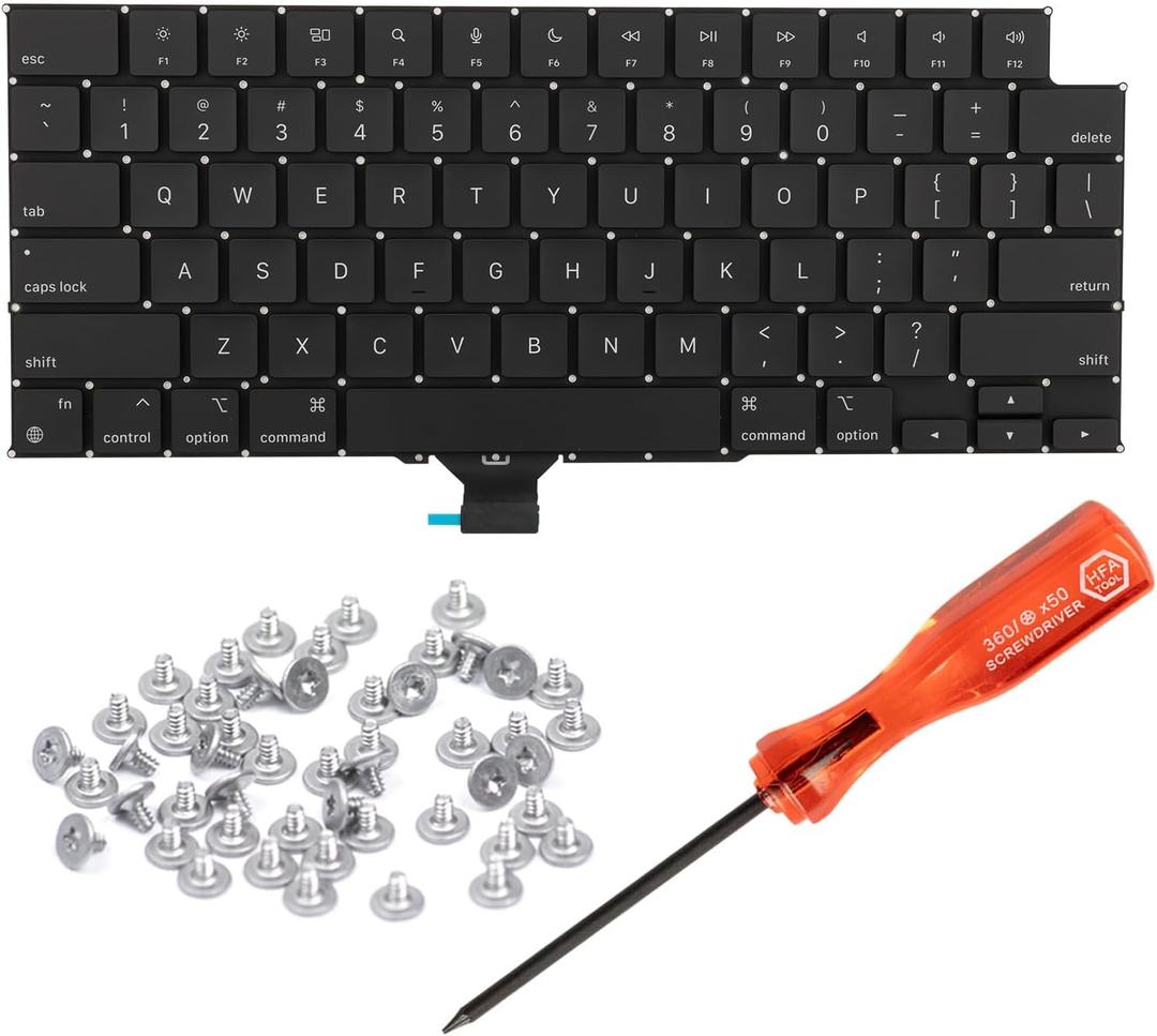 HAWSON US Keyboard Replacement for MacBook Pro M1 M2 M3 M4 M5 Pro Max, 14" A2442/A2779/A2918/A2992/A3112/A3401/A3185/A3434/A3426/A3427, 16" A2485/A2780/A2991/A3403/A3186/A3428/A3429 US 2021-2026