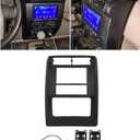 HECASA Double Din Dash Kit W/Wiring Harness Compatible with 2003-2006 Jeep Wrangler TJ Radio Dash Bezel