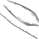 XQSMWF 3Pcs Front Bumper Cover Molding Trim Electroplated Compatible with Mercedes Benz W117 CLA180 CLA200 CLA250 2016 2017 2018 2019 1178854900 1178855000 1178855100 Left Center Right