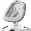 Momcozy CocoSway Baby Swing, Electric Swing for Infants with 180 Rotating Seat, 6 Soothing Sway Motions & 4 Speeds, Remote & Touchscreen, 8 Preset Lullabies, Grey
