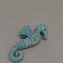 Cute Climbing Seahorse Flower Pot Huggers, Ocean Animal Figurines Plant Decorations for Pots, Resin Flower Pot Decorations, Fairy Garden Accessories, Fish Tank Planter Edge Craft Decor (Seahorse)