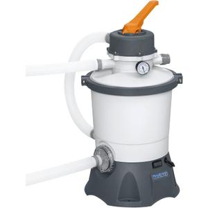 Bestway 58516E Flowclear 800 Gallon Sand Filter Pool Pump for Above Ground 300 to 4,800 Gallon Swimming Pools, (Sand Sold Separately)