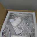 Dimmable Crystal LED Flush Mount Ceiling Light, 11.8"9.1" Rectangular Close to Ceiling Chandelier, 24W K9 Crystal & Stainless Steel, Remote & App Control, 27006500K CCT for Bedroom Living Room