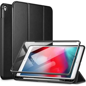 SURITCH Case for iPad Air 3 2019/iPad Pro 2017, [Built in Screen Protector] [Auto Sleep/Wake] [Pencil Holder] Lightweight Leather Case Flip Cover with Stand for iPad Air 3/iPad Pro 10.5"(Black)
