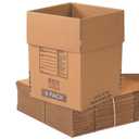 BOX USA Moving Boxes Large Heavy Duty 18x18x24 (6-Pack) Corrugated Cardboard Box for Shipping, Mailing, Packing, Packaging and Storage 18"L x 18"W x 24"H