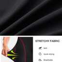 Bikewa Men's Cycling Underwear with Anti-Slip Leg Grips 4D Padded Bike Shorts MTB Liner for Bicycle Biking Riding