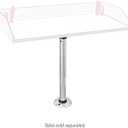 Magma T10-185 Double Locking Stowable Pedestal Mount for Single Mount Rectangle Grills and Tables | Stainless Steel Boat BBQ Mount