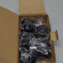 Office Chair Wheels Casters - Protection for Hardwood Floors and Carpet, Heavy Duty Silent Computer Chair Wheels with Standard Stem 7/16* 7/8(11mm*22mm),Office Furniture Casters Set of 5(Black)