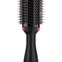 Hair Dryer Brush Blow Dryer Brush in One, Upgraded 4 in 1 Hair Dryer and Styler Volumizer with Negative Ion Anti-frizz Ceramic Titanium Barrel Hot Air Hair Straightener Brush (Black/Pink)