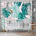 XMPMBM-Tropical Leaf Botanical backsplash Large Decorative Wallpaper Banana Leaf Plant Bedroom Bathroom wall Mural- W 154" X H 105"（112 Square Foot）