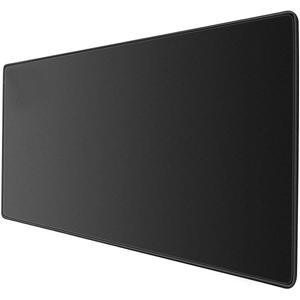 Large Gaming Mouse Pad, XXL Desk Mousepad with Stitched Edges, Non-Slip Base Keyboard Pad for Gamer, Office & Home Classic Black