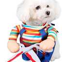 NACOCO Dog Halloween Scissors Style Doll Costume Pet Christmas Cosplay Adjustable Doll Funny Special Clothes Puppy Party Clothes for Dogs Cats (Medium)