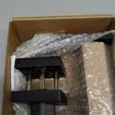 Estmoon 1 Pack Door Handle Black Interior Door Knobs, Keyless Privacy Door Lock for Bathroom, Heavy Duty Zinc Alloy, 2.07 lb Door Lever Set for Bedroom Bathroom