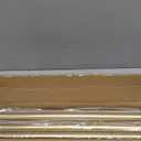 Warm Gold Corner Window Curtain Rods with Aluminum End Cap Finials and Brackets,1 Inch Diameter Bay Window Curtain Rods,2 Sided 32-86 Inch Adjustable Drapery Rod