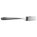 14/1 Stainless Steel Set of 6 Dinner Forks with Hand Hammered Textured Handles by Home Basics | Everyday and Special Occasions | Dishwasher Safe | Mirror Finish, 6 PCS SERVIC SET