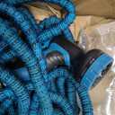100ft Garden Hose - 2026 Ultra Lightweight Water Hoses w/10 Function Spray Nozzle and 3/4" Brass Fittings- Durable, & Flexible Water Pipe for Yard, Lawn, Outdoor & Gardening(Blue Black)