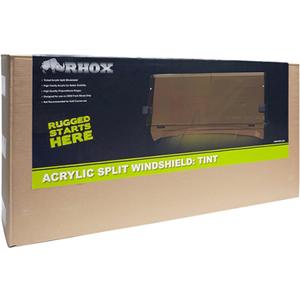 Red Hawk WIN-1029 Windshield Compatible with/Replacement for Yamaha Drive2 Tinted, 2-Piece Style, High Clarity for Better Visibility, Not Recommended for Golf Course use Golf Carts