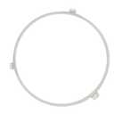 9.53in WB06X10705 Microwave Turntable Support Ring, Rotating Ring Roller for GE Microwaves, Replacement Inner Ring, Microwave Roller Ring, Glass Plate Tray Support Holder Replacement Part