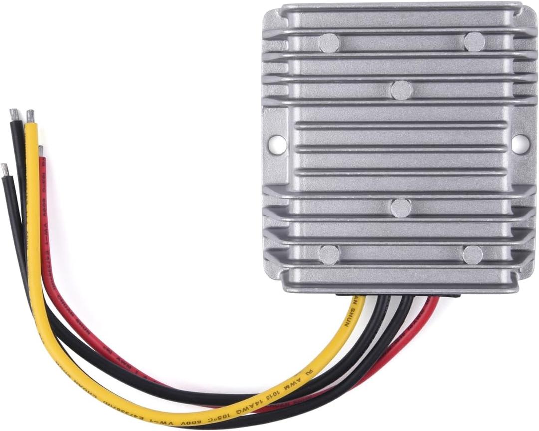 DC 24V to 19V Step Down Converter 20A 380W, Buck Regulator Voltage Transformer Power Supply Module for Car and DC Devices