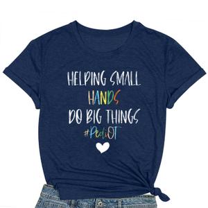 COMIZI Occupational Therapy Shirts for Women Pediatric OT T-Shirt Assistant Occupational Therapist Tee Tops Blue (Blue, XXL)