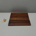 HOSHANHO Magnetic Knife Block 14 x 10 Inches, Double Sided Magnetic Knife Holder Rack for Kitchen Counter, Acacia Wood Magnetic Knife Storage Stand with Knife Sharpener