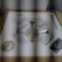 Shell Ceiling Fan with Light 20 Inch Gold Fandelier Modern Crystal Chandelier with Fan Semi Flush Mount Remote Control 6 Speeds for Girls Bedroom,Living Room