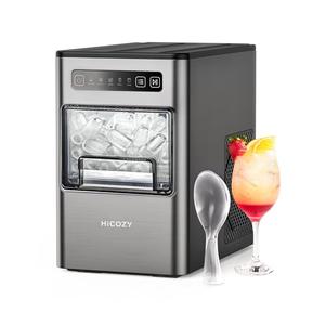 HiCOZY Ice Maker Countertop,Ice in 6 Mins, 24 lbs/Day, Portable & Compact Gift with Self-Cleaning,for Apartment/Under Cabinet/Kitchen/Office/Camping/RV/Home Bar（Light Black）