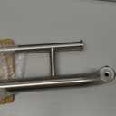 Brushed Nickel Grab Bar 24 Inch w/Towel Holder, iHansee Stainless Steel Towel Rack Shower Support Balanced Support Handle, Wall Mount Safety Handrail Grab Rail for Elderly Senior Handicap Disabled