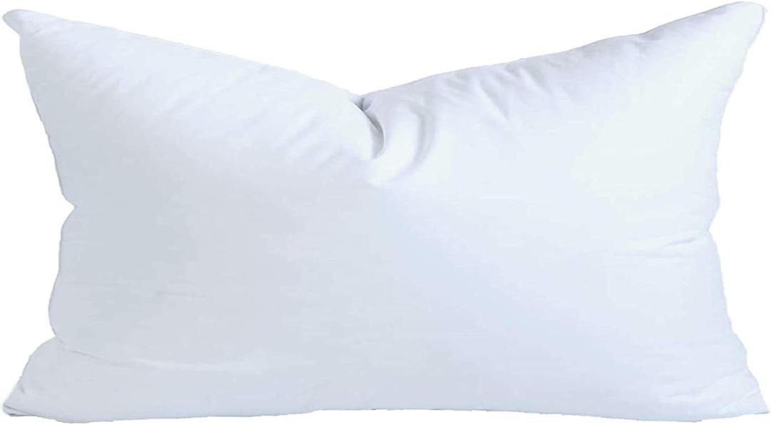 3x18 Inch Synthetic Down Alternative Rectangle Pillow Insert Form Stuffer for Sofa Shams, Decorative Throw Pillow, Cushion and Bed Pillow Stuffing